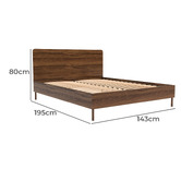 Rawson &amp; Co Walnut Versam Wooden Bed Frame