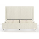 Rawson &amp; Co Beige Soulin Corduroy Bed Frame