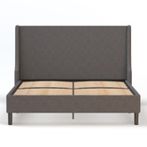 Rawson &amp; Co Grey Giarid Upholstered Bed Frame