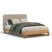Rawson &amp; Co Grey Whinna Boucle Bed Frame