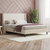 Rawson &amp; Co Beige Giarid Upholstered Bed Frame