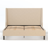 Rawson &amp; Co Beige Giarid Upholstered Bed Frame