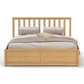 Rawson &amp; Co Olsen Pine Wood Gas Lift Storage Bed Frame