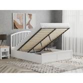 Rawson &amp; Co White Yebes Pine Wood Gas Lift Storage Bed