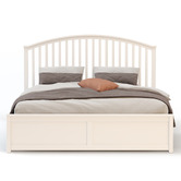 Rawson &amp; Co White Yebes Pine Wood Gas Lift Storage Bed
