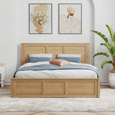 Rawson &amp; Co Natural Remolar Pine Wood Gas Lift Storage Bed