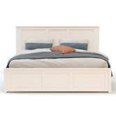 Rawson &amp; Co White Remolar Pine Wood Gas Lift Storage Bed