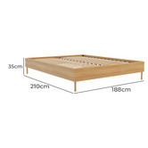 Rawson &amp; Co Natural Versam Wooden Bed Base
