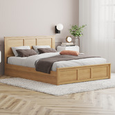 Rawson &amp; Co Kiara Pine Wood Gas Lift Storage Bed Frame