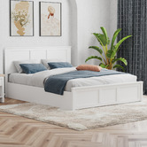 Rawson &amp; Co Kiara Pine Wood Gas Lift Storage Bed Frame