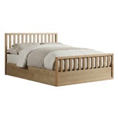 Rawson &amp; Co Mariadel Pine Wood Gas Lift Storage Bed Frame