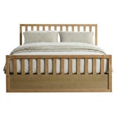 Rawson &amp; Co Mariadel Pine Wood Gas Lift Storage Bed Frame