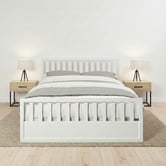 Rawson &amp; Co Mariadel Pine Wood Gas Lift Storage Bed Frame