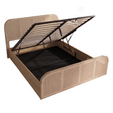 Rawson &amp; Co Palicosta Pine Wood Gas Lift Storage Bed Frame