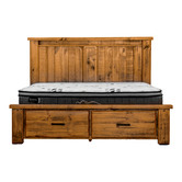 Legacy Furniture Niles Pine Wood Bed with Storage