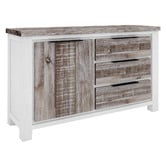 Legacy Furniture Atherton 1 Door 3 Drawer Acacia Wood Buffet