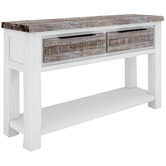 Legacy Furniture Atherton 2 Drawer Acacia Wood Console Table