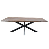Legacy Furniture Appleton Acacia Wood &amp; Metal Dining Table