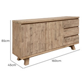 Legacy Furniture Felicity 3 Drawer Buffet