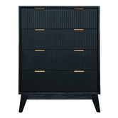 Legacy Furniture Sullivan Acacia Wood 4 Drawer Tallboy