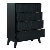 Legacy Furniture Sullivan Acacia Wood 4 Drawer Tallboy