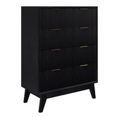 Legacy Furniture Sullivan Acacia Wood 4 Drawer Tallboy