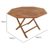 Legacy Furniture 6 Seater Tonette Teak Wood Outdoor Dining Set