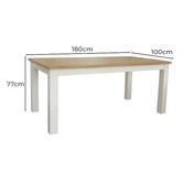 Legacy Furniture Hudson Rectangular Acacia Wood Dining Table