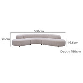 Legacy Furniture Felix 4 Seater Upholstered Sofa