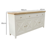 Legacy Furniture Hudson Acacia Wood Sideboard