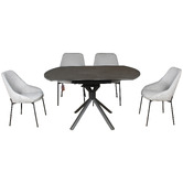Legacy Furniture Colin Ceramic &amp; Glass Extendable Dining Table