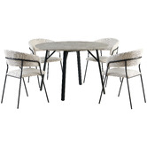 Legacy Furniture 4 Seater Dorian Round Dining Table &amp; Chair Set