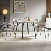 Legacy Furniture 4 Seater Dorian Round Dining Table &amp; Chair Set