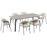 Legacy Furniture 6 Seater Dorian Rectangular Dining Table &amp; Chair Set