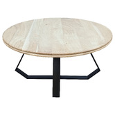Legacy Furniture Jennifer Round Acacia Wood Coffee Table