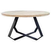 Legacy Furniture Jennifer Round Acacia Wood Coffee Table