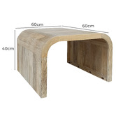 Legacy Furniture Agnes Mango Wood Side Table