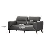Legacy Furniture Colton 3 Seater Leather Sofa