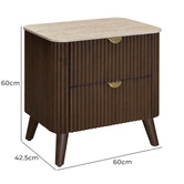 Legacy Furniture Meredith 2 Drawer Bedside Table