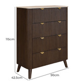 Legacy Furniture Meredith Malaysian Hardwood 4 Drawer Chest