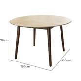 Legacy Furniture Meredith Round Travertine-Look Dining Table
