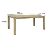 Legacy Furniture Aris Acacia Wood Dining Table