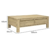 Legacy Furniture Aris Acacia Wood Coffee Table