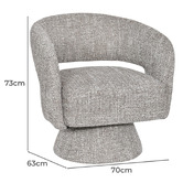 Legacy Furniture Lorenzo Upholstered Swivel Accent Chair