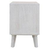 Legacy Furniture Brushed White Adena 2 Drawer Bedside Table