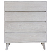 Legacy Furniture Brushed White Adena 4 Drawer Chest