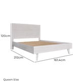 Legacy Furniture Brushed White Adena Bed Frame