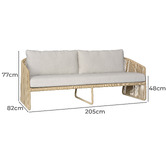 Legacy Furniture 4 Seater Avery Outdoor Sofa