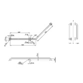 Linkware Linkcare Stainless Steel Right Hand Grab Rail