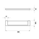 Linkware Huntingwood Stainless Steel Bathroom Shelf
